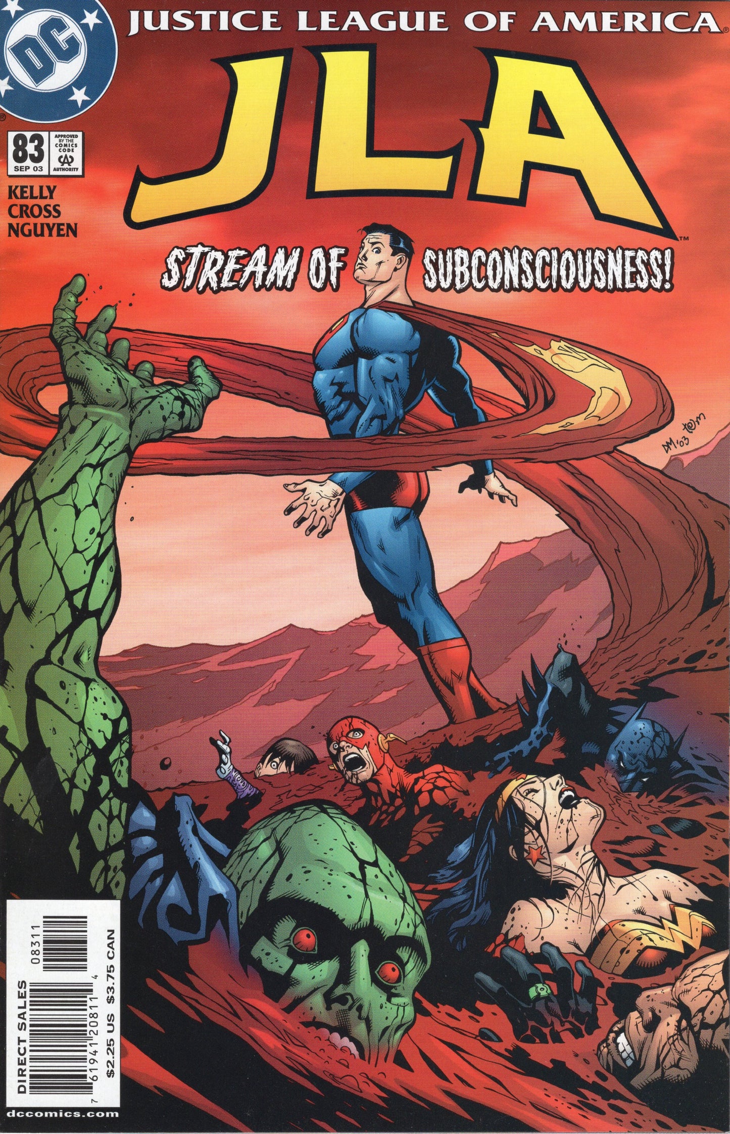 JLA "Stream of Subconsciousness!" Issue #82 (DC Comics, Sept. 2003) VF/NM
