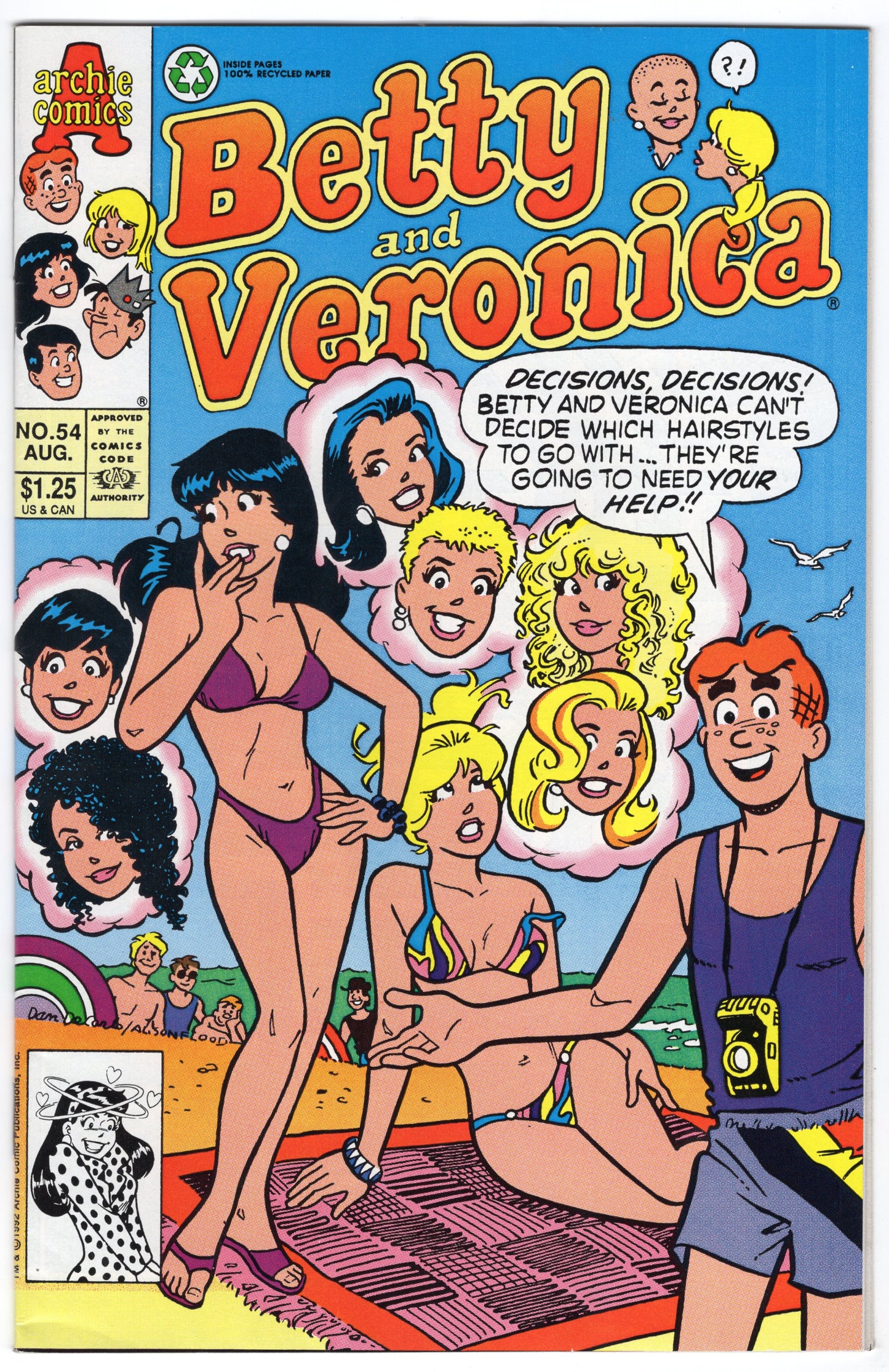 Betty and Veronica - Issue #54 (Aug. 1992 - Archie Comics) VF-