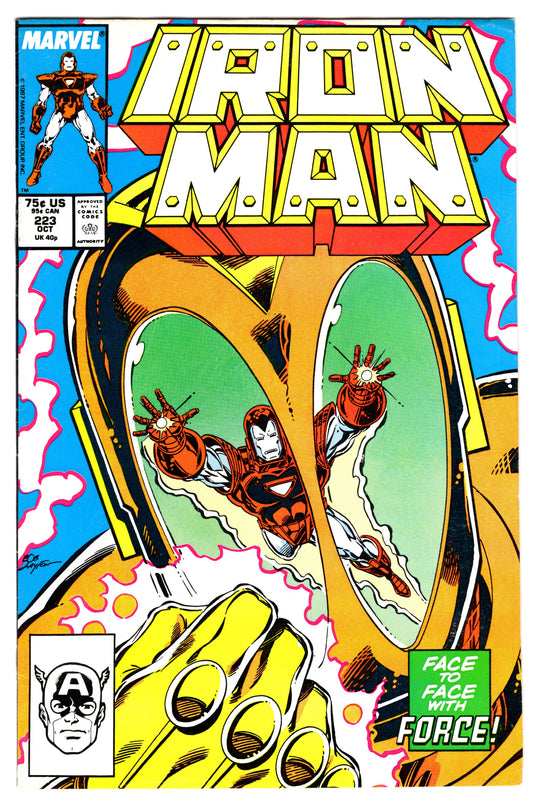 Iron Man Issue #223 "Face to Face with Force!" (Oct., 1987 - Marvel Comics) FN