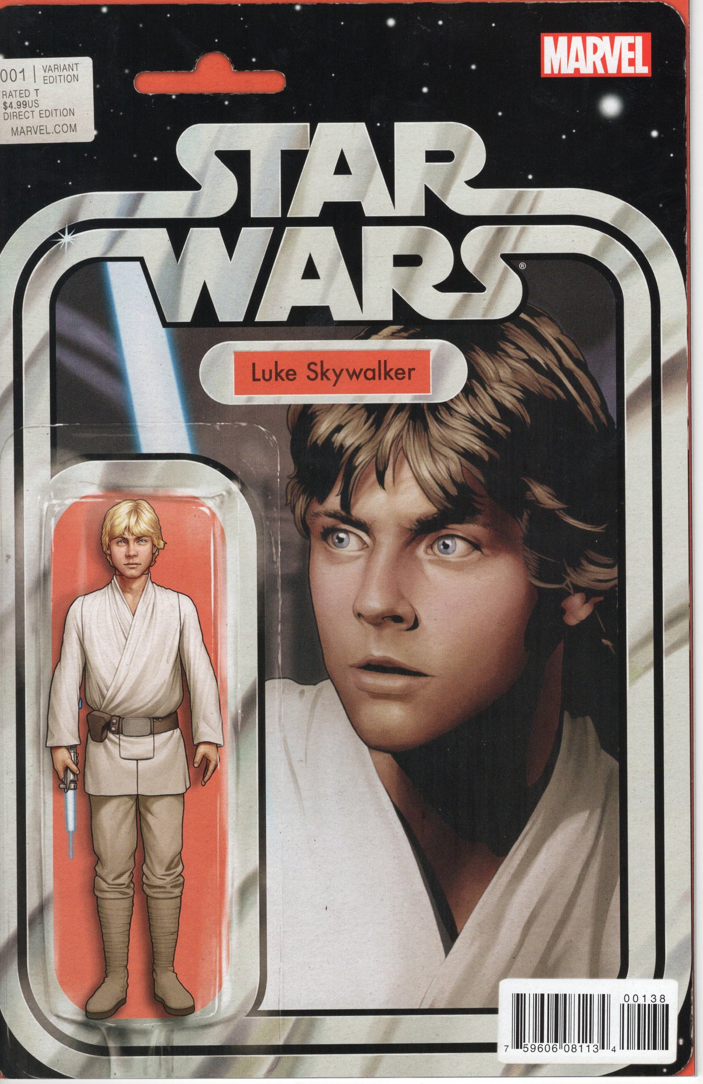 Star Wars - Issue #1 Action Figure Variant Luke Skywalker (March, 2015 - Marvel Comics) NM