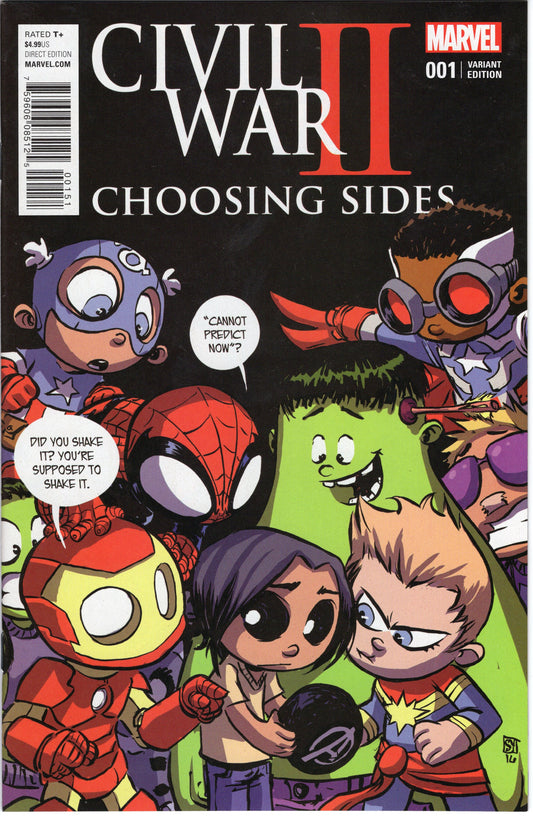 Civil War II:Choosing Sides #1 "Skottie Young Baby Variant Cover" (2016 - Marvel Comics) NM