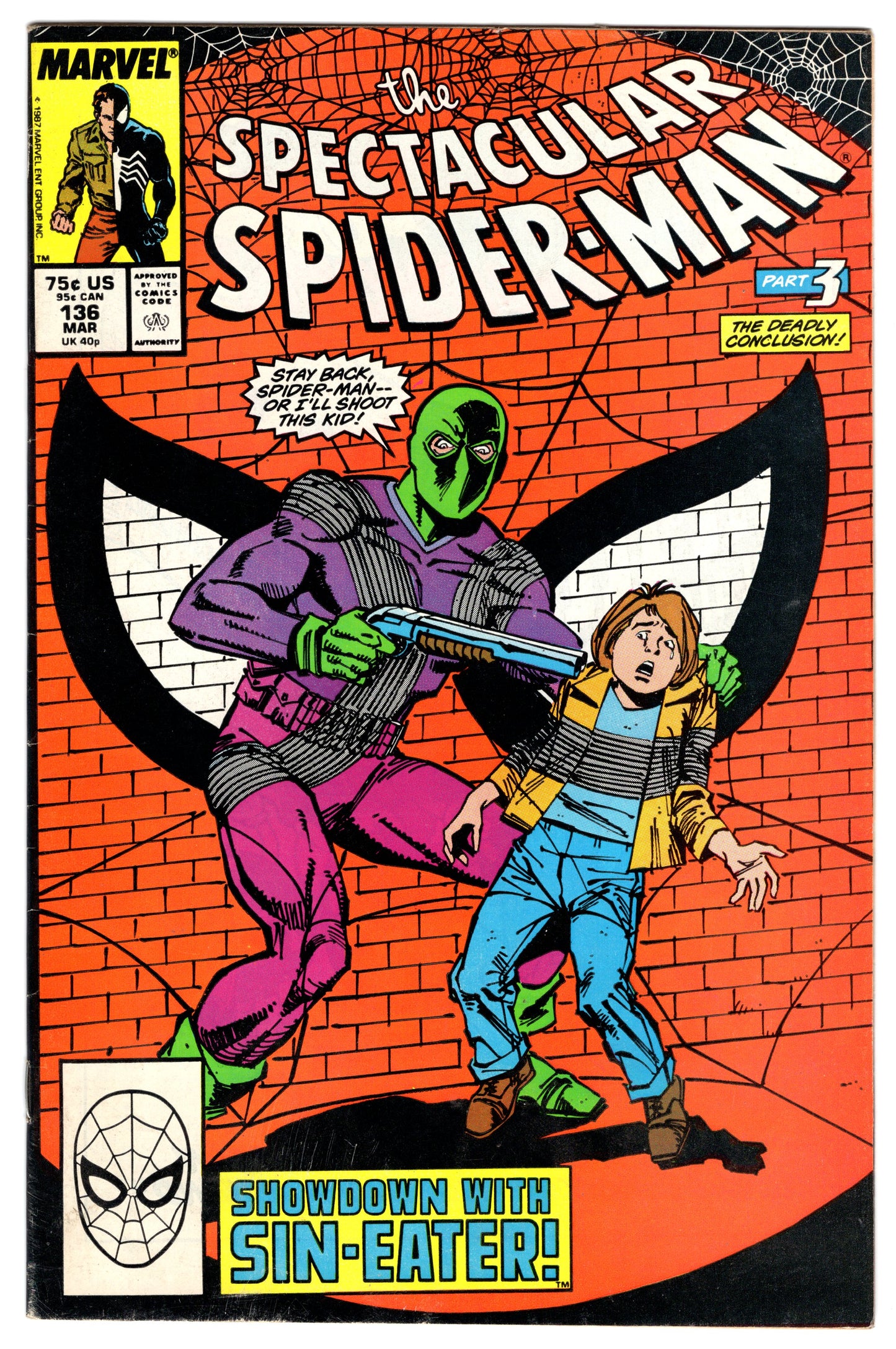 The Spectacular Spider-Man Issue #136 (March, 1988 - Marvel) VG-FN