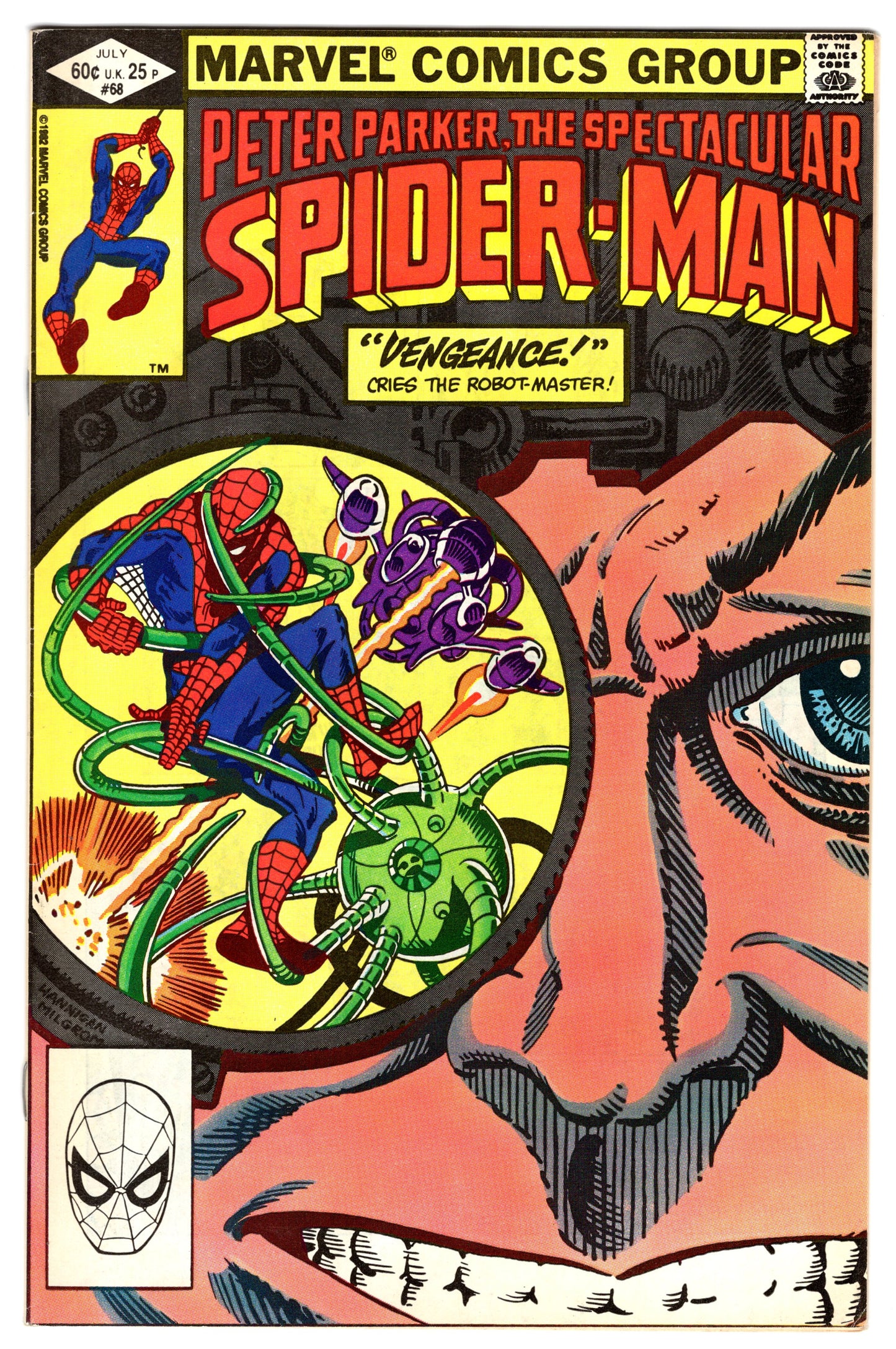 Peter Parker, The Spectacular Spider-Man Issue #68 (July, 1982 Marvel) FN