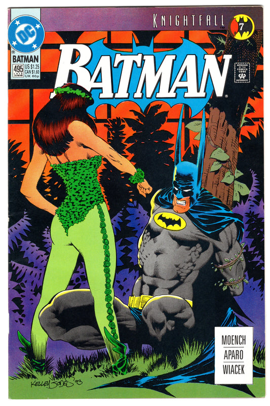 Batman - Issue #495 "Poison Ivy on Cover" (June, 1993 - DC Universe) FN/VF