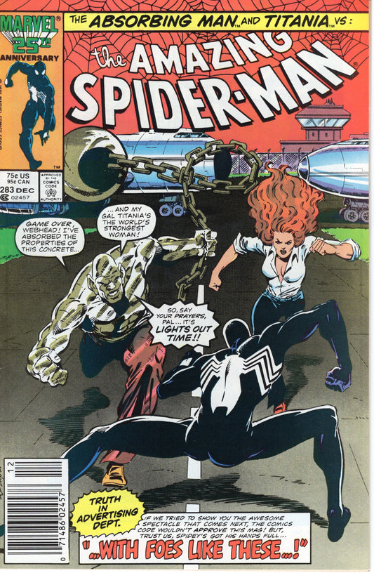 The Amazing Spider-Man - Issue #283 (Dec. 1986 - Marvel Comics) FN+
