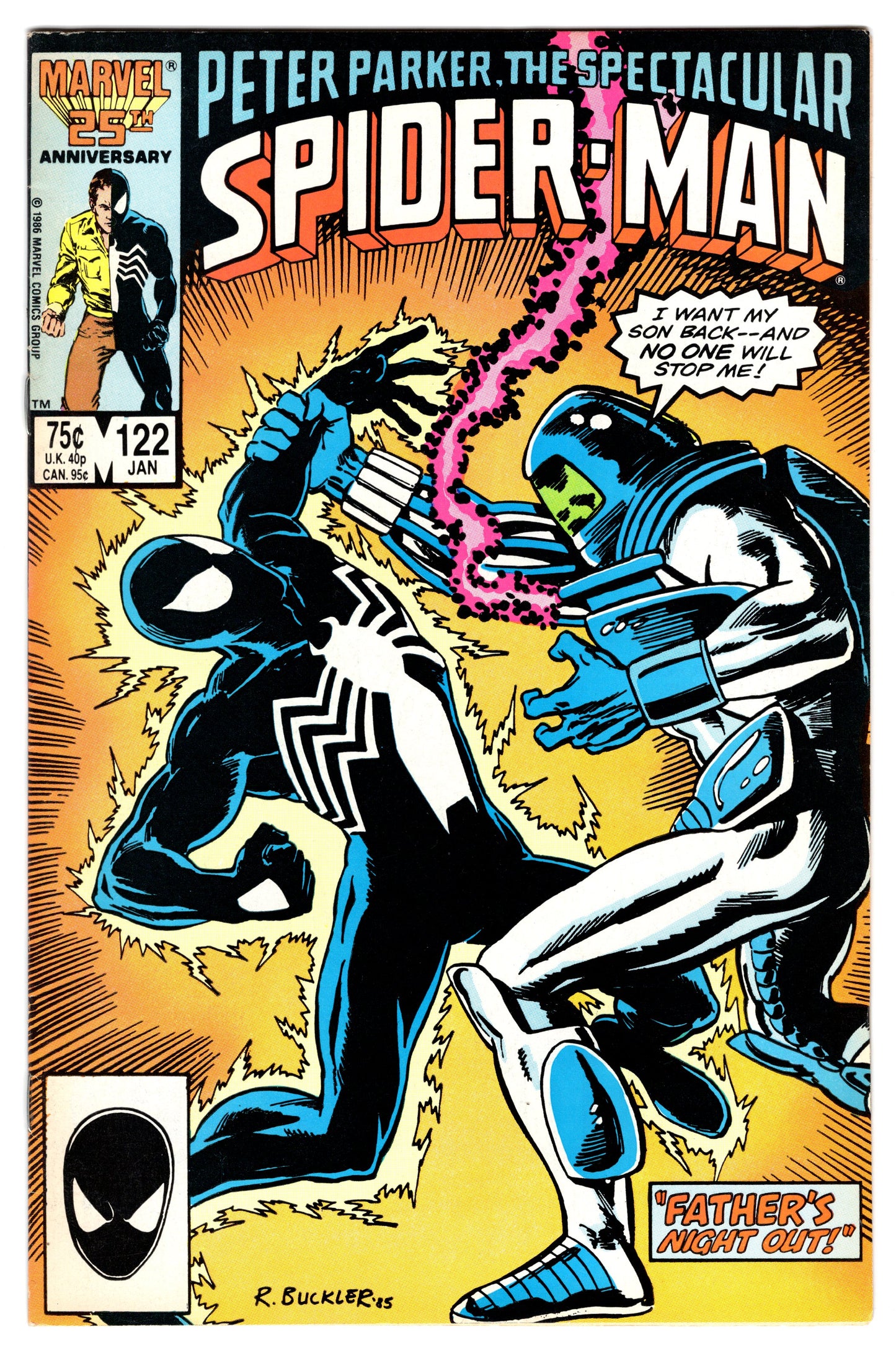 Peter Parker, The Spectacular Spider-Man Issue #122 (Jan. 1987, Marvel) FN-