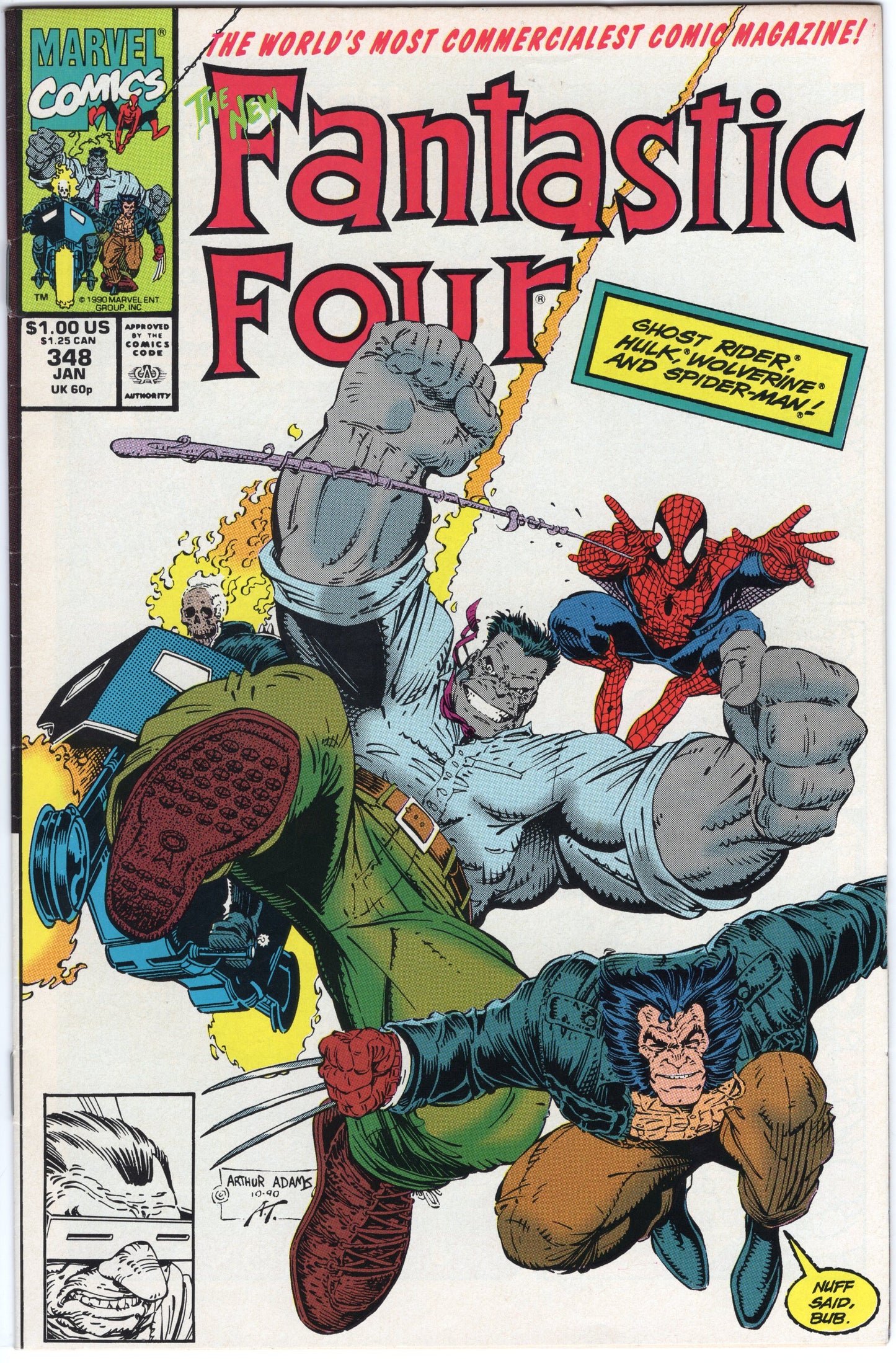 Fantastic Four - Issue #348 (Jan. 1991) FN