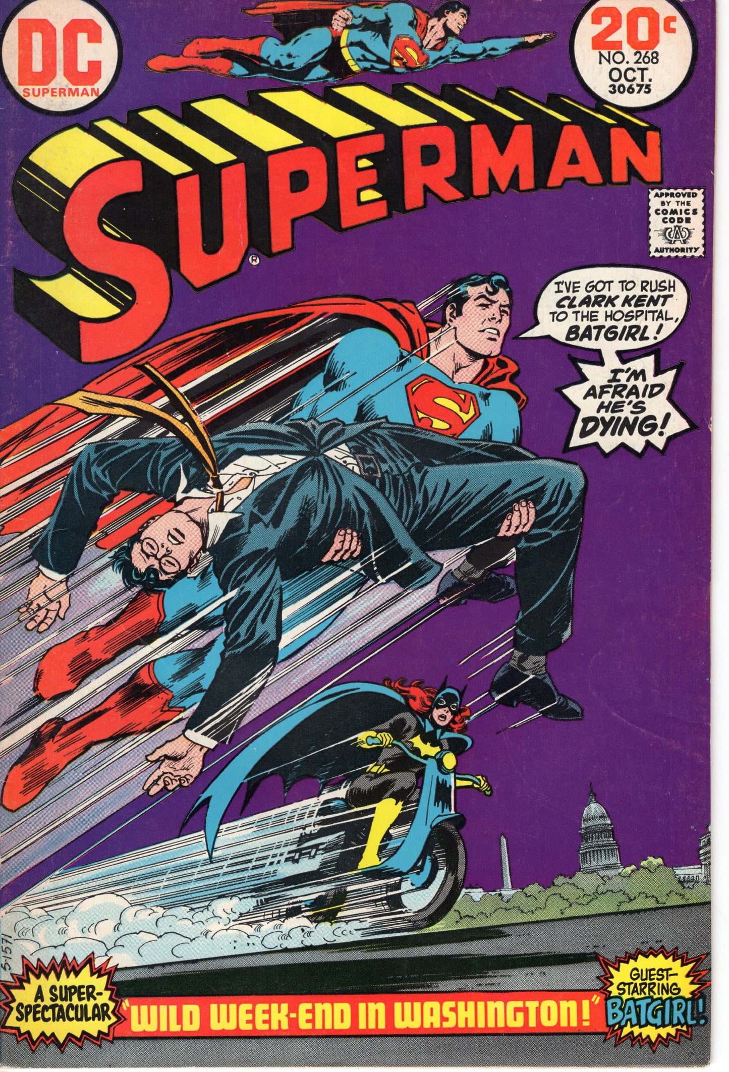 Superman - Issue #268 (Oct., 1973 - DC Comics) FN
