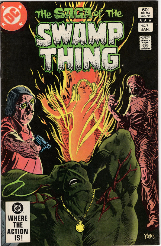 The Saga of the Swamp Thing - Issue #9 (Jan. 1983 - DC Comics) FN-