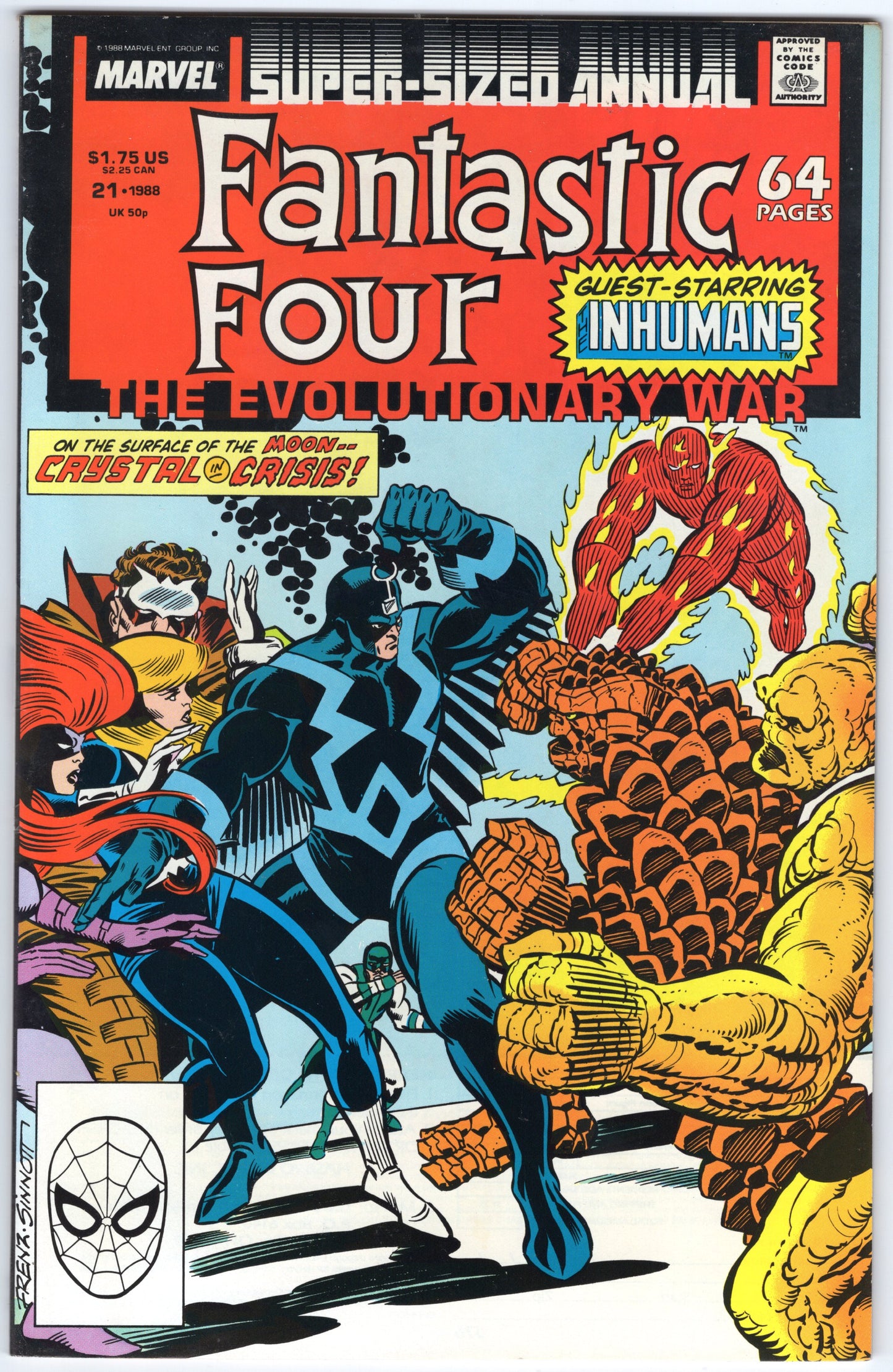 Fantastic Four - Issue #21 "Super-Sized Annual - Evolutionary War" (1988 - Marvel Comics) VF+