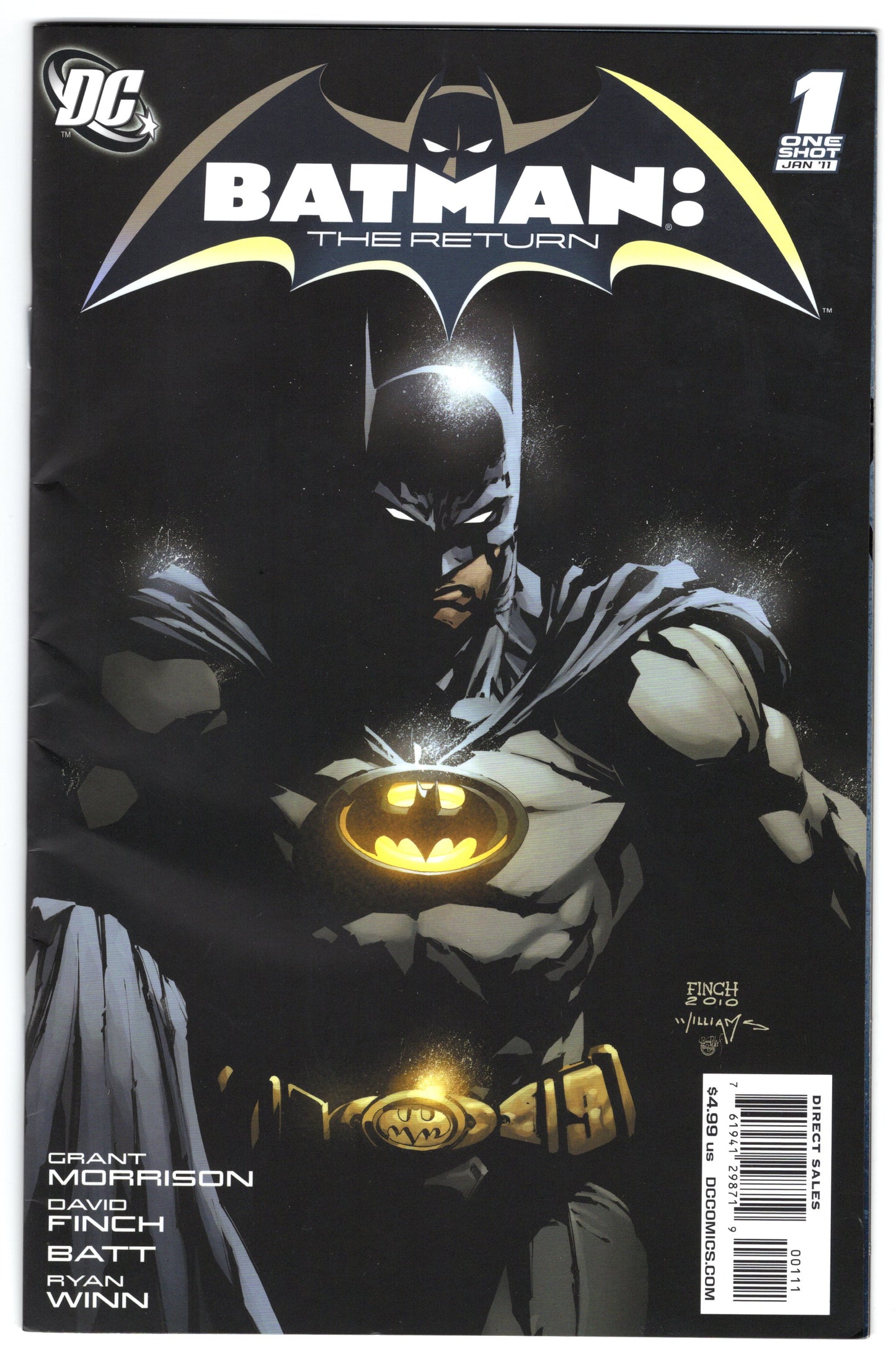 Batman: The Return #1 (2011, DC) Grant Morrison David Finch One-Shot VF