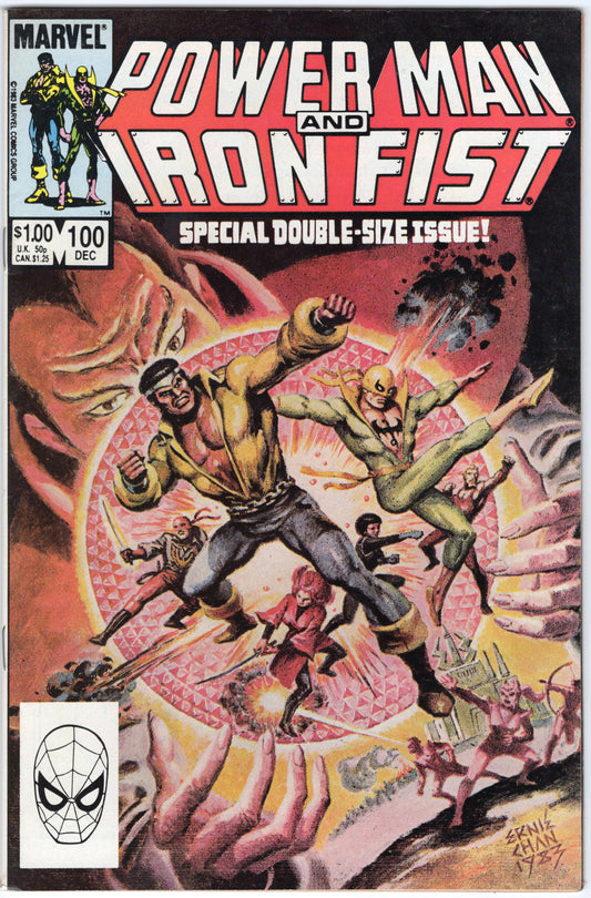 Power Fist and Iron Fist - Issue #100 "Double-Size Issue!" (Dec. 1983 - Marvel Comics) VF