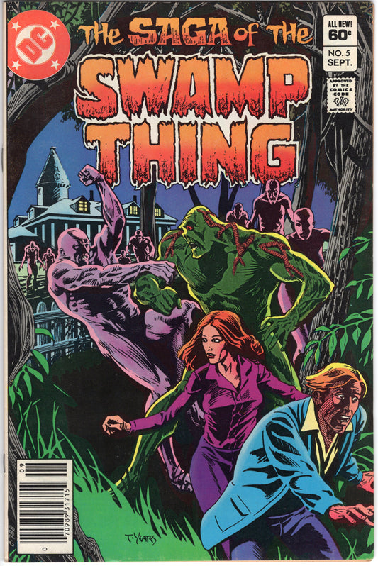 The Saga of the Swamp Thing - Issue #5 (Sept. 1982 - DC Comics) FN+