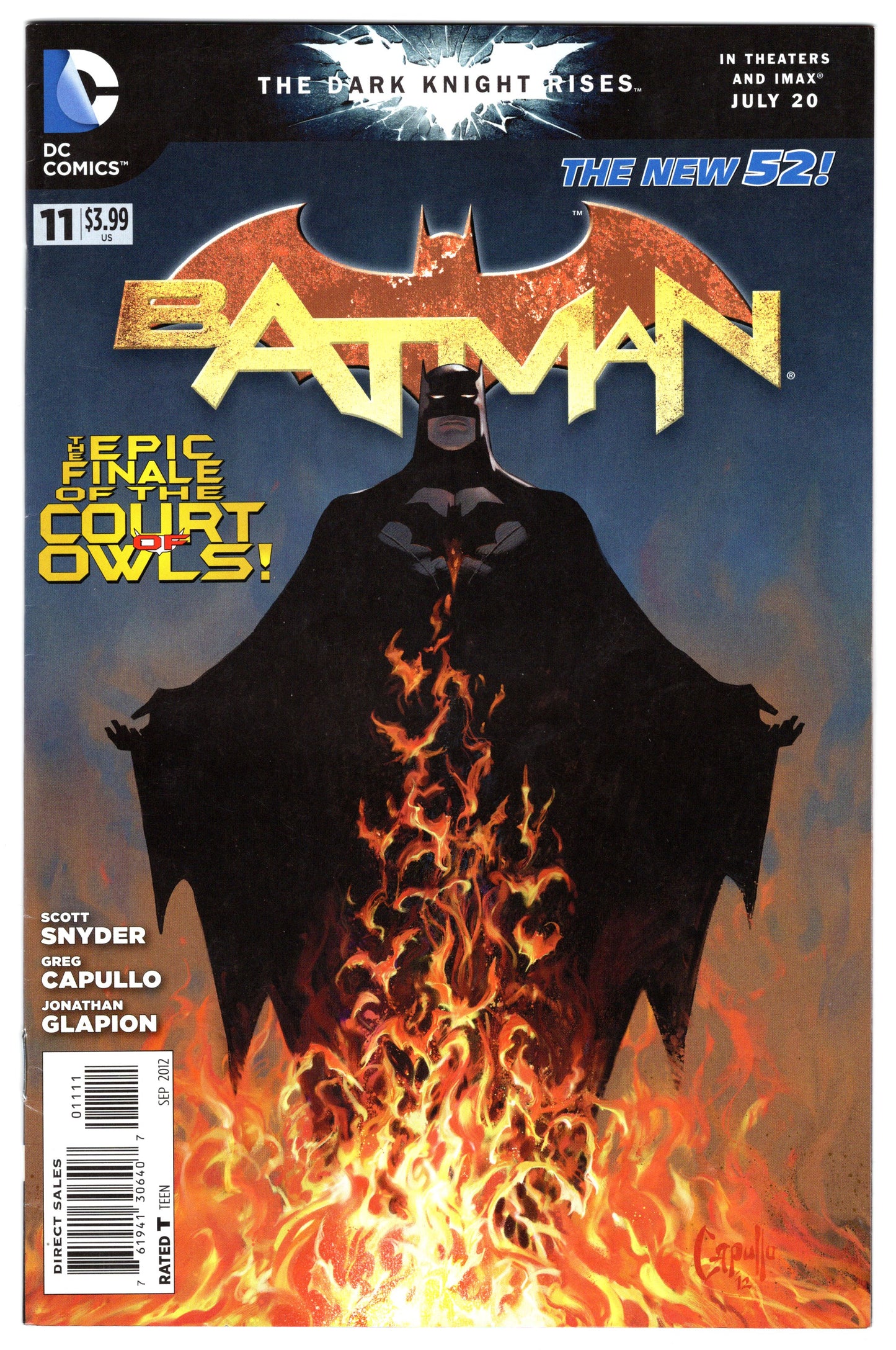 Batman - Issue #11 "The New 52!"  (Sept. 2012 - DC Universe) VF