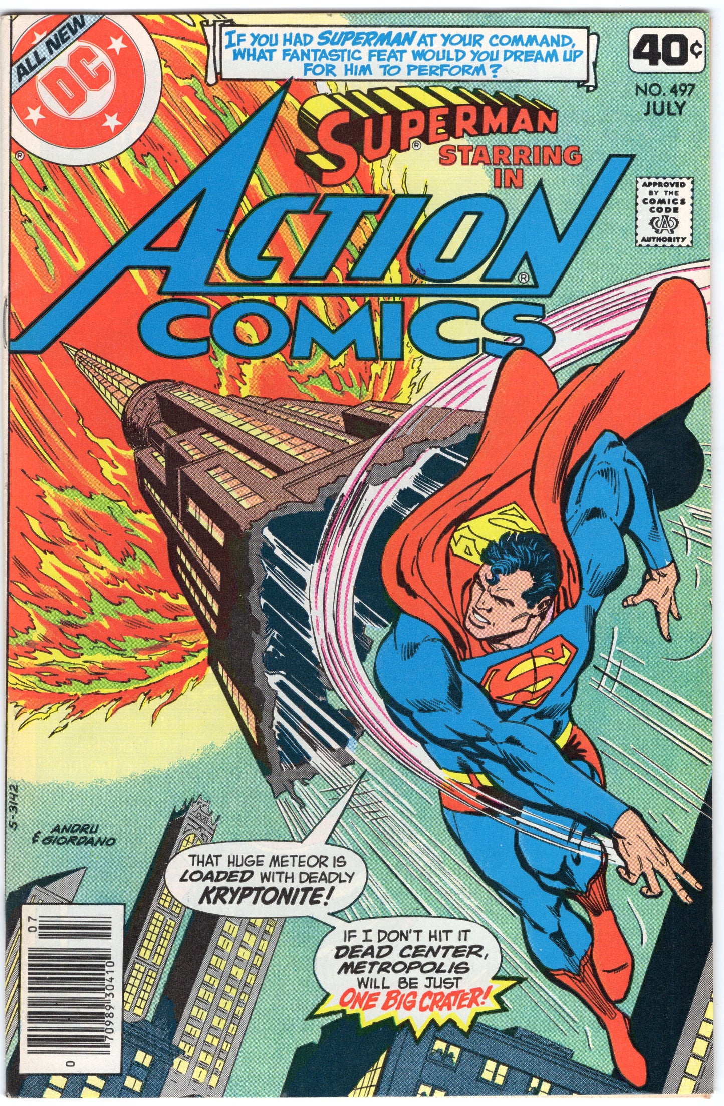 Action Comics (Superman) - Issue #497 (July, 1979 - DC Comics) VF