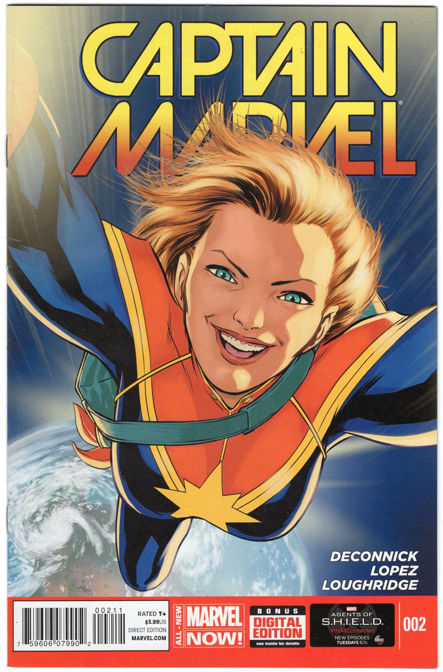 Captain Marvel - Issue #2 (June, 2014 - Marvel Comics) VF+