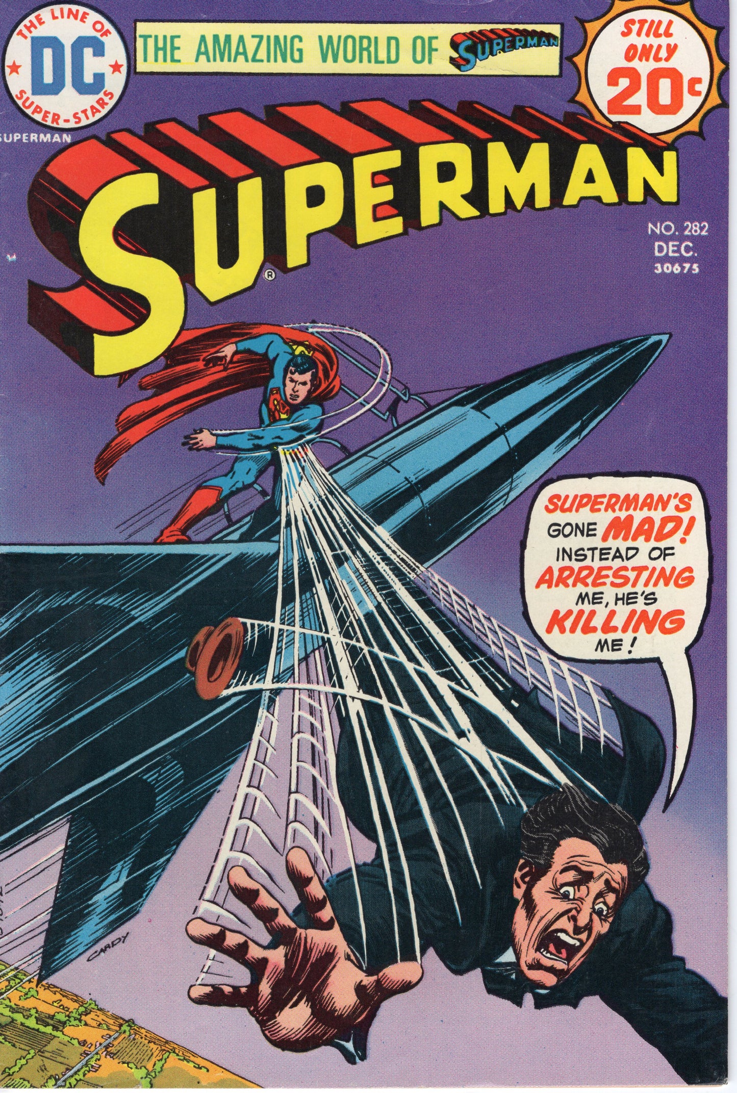 Superman - Issue #282 (Dec. 1974 - DC Comics) FN