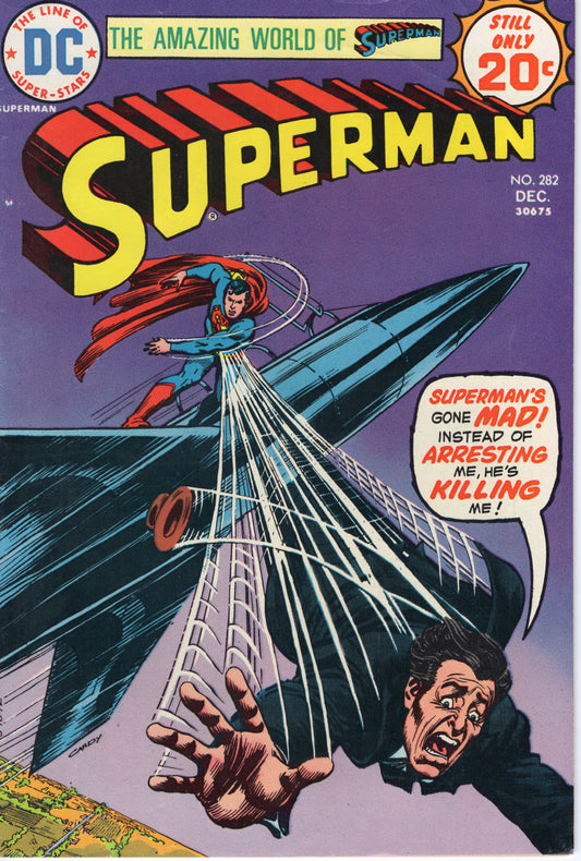 Superman - Issue #282 (Dec. 1974 - DC Comics) FN