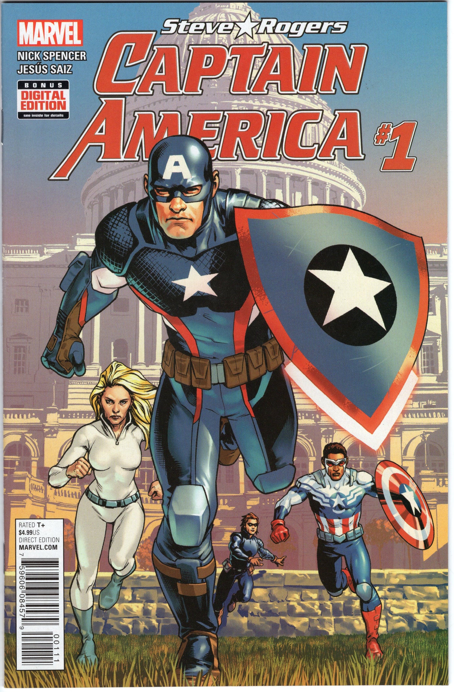 Captain America "Steve Rogers" - Issue #1 (July, 2016 - Marvel Comics) NM