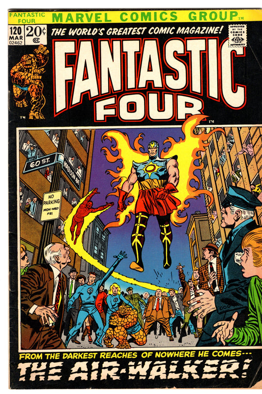 Fantastic Four - Issue #120 "The Air-Walker!" (March, 1972 - Marvel Comics) VG-
