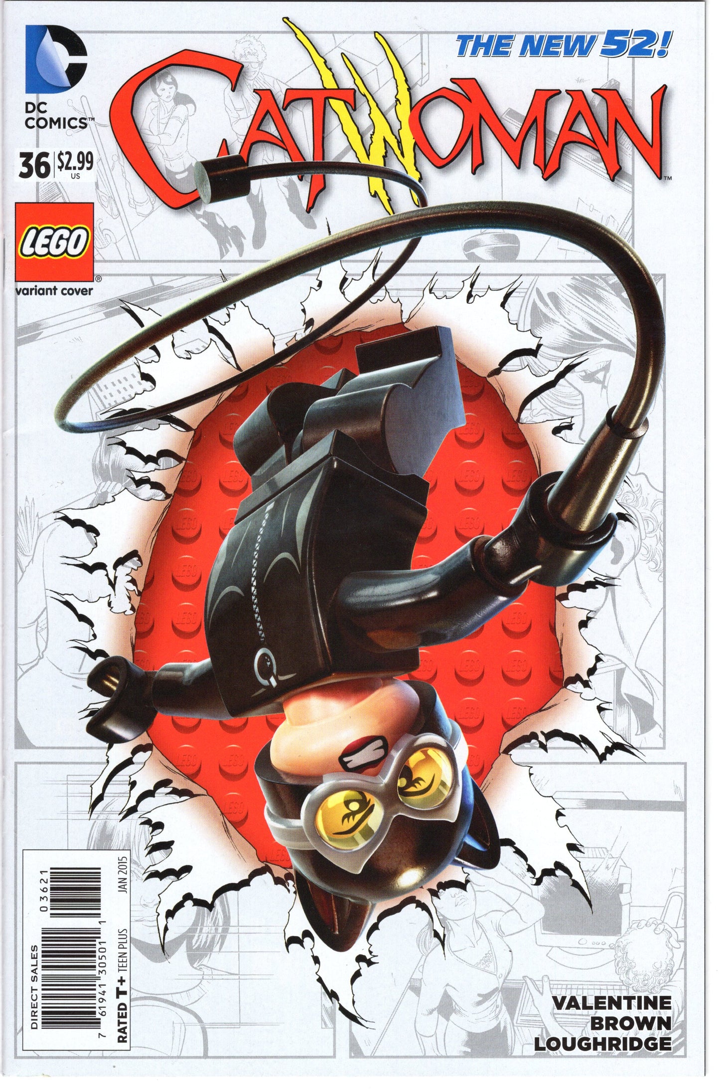 Catwoman - Issue #36 "Lego Variant Cover" The New 52! (Jan. 2015 - DC Comics) VF