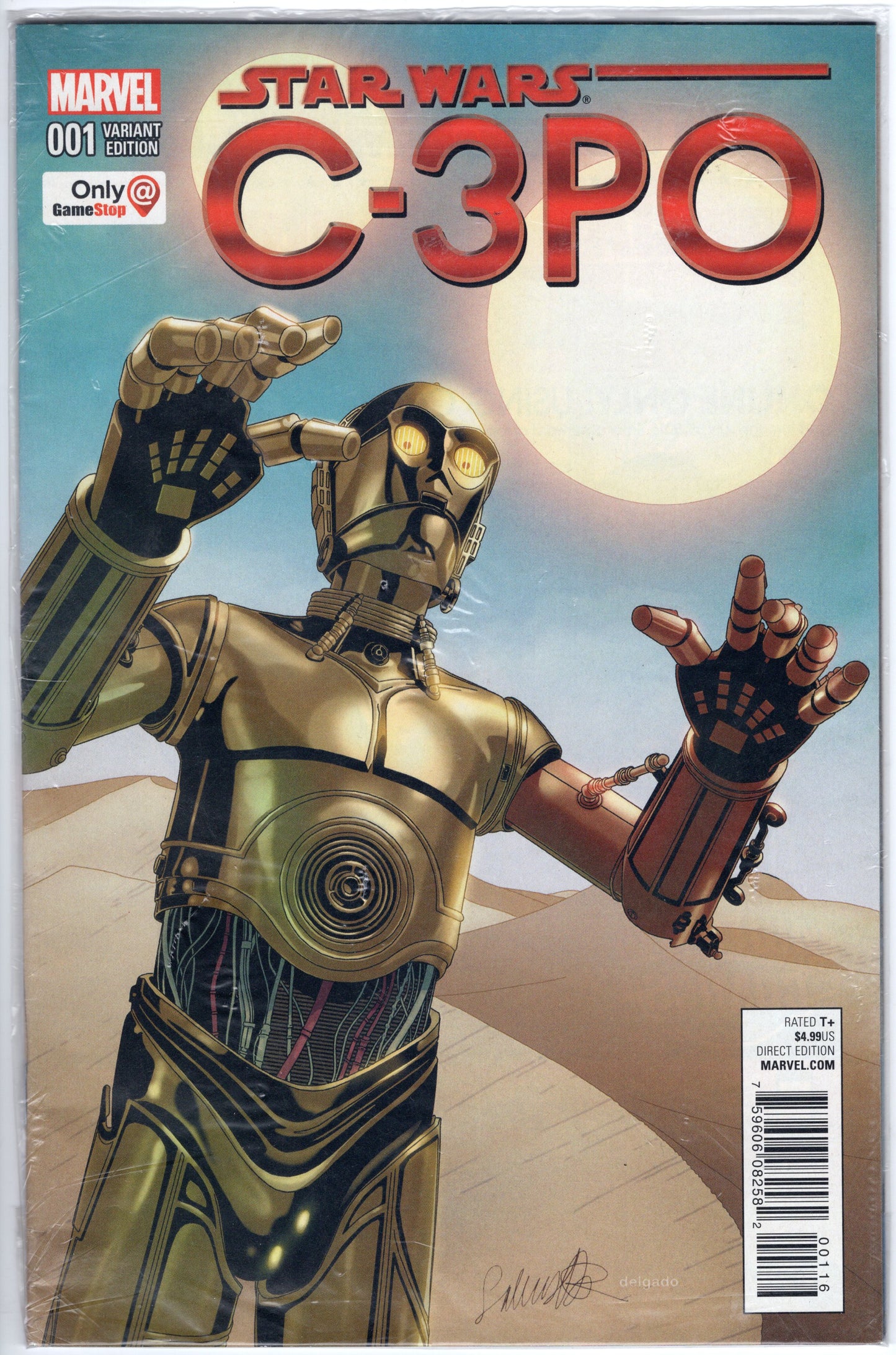 Star Wars Special: C-3PO #1 "Gamestop Exclusive" Polybag Sealed! (June, 2016 - Marvel Comics) NM