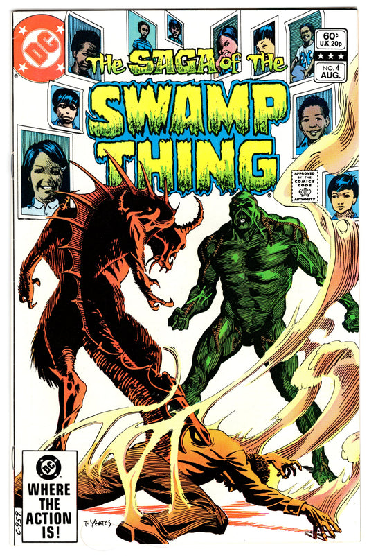 The Saga of the Swamp Thing - Issue #4 (Aug. 1982 - DC Comics) FN-
