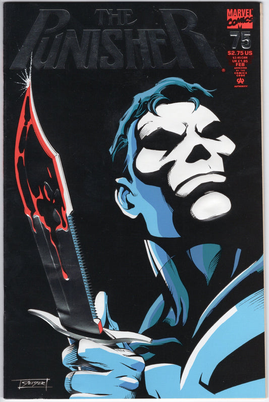 Punisher - Issue #75 "Foil Cover Art" (Feb. 1993 - Marvel Comics) NM