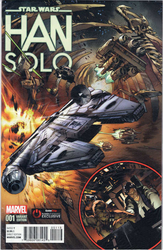 Han Solo - Star Wars - Issue #1 "Gamestop Exc., LE to 3000 Copies" SEALED POLYBAG! (June, 2015 - Marvel Comics) NM+