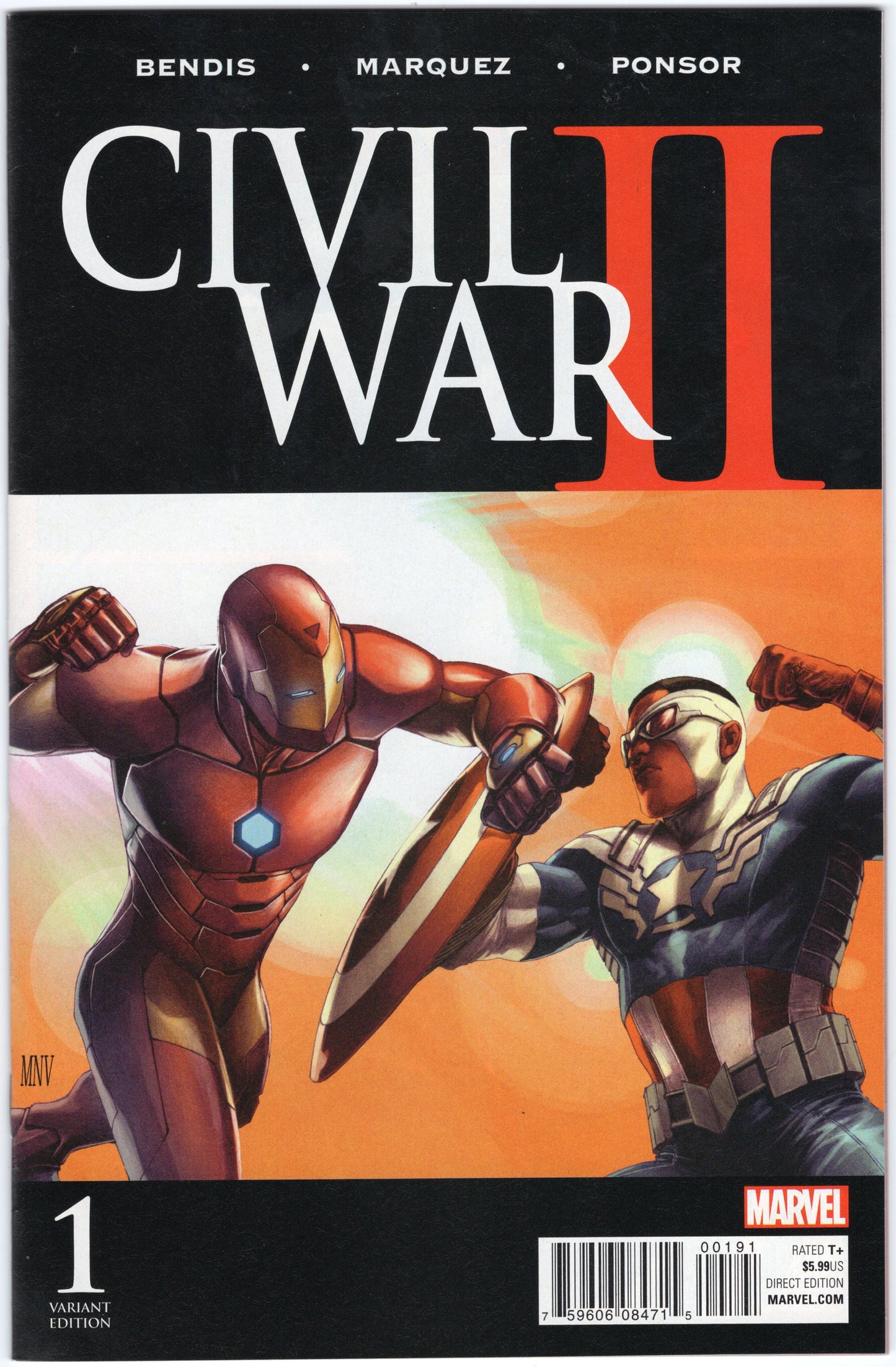 Civil War II - Issue #1 "Variant Cover" (Aug. 2016 - Marvel Comics) VF-