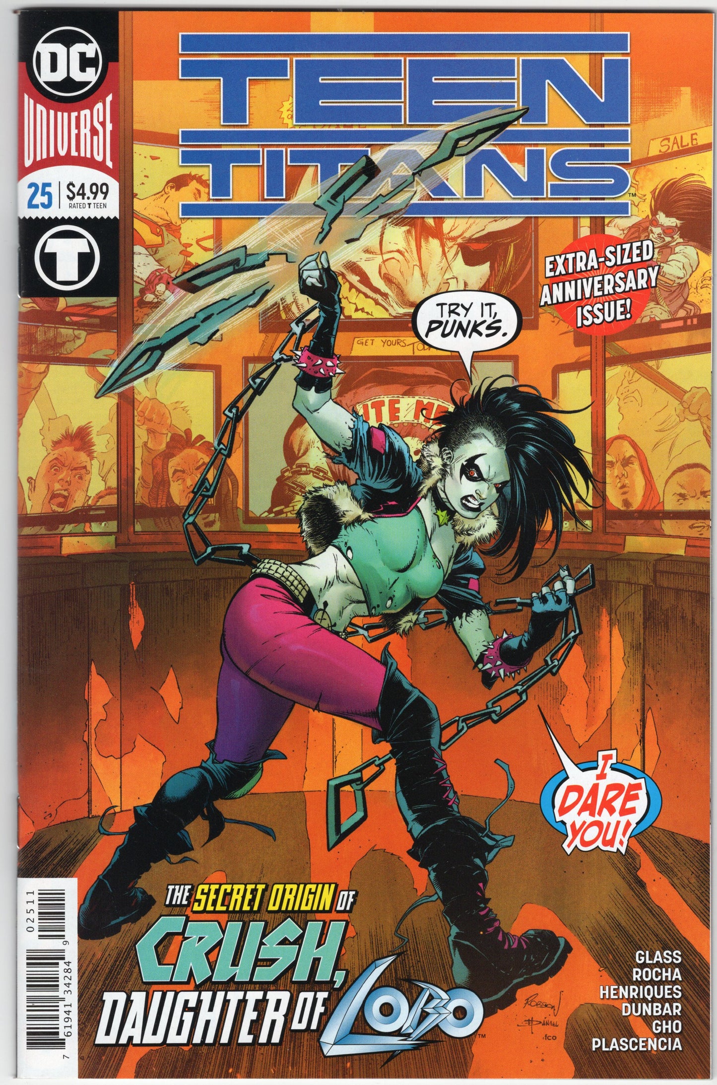 Teen Titans - Issue #25 "The Secret Origin of Crush Daughter of Lobo" (Feb. 2019 - DC Comics) NM