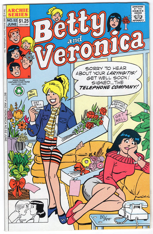 Betty and Veronica - Issue #52 (June, 1992 - Archie Comics) FN-