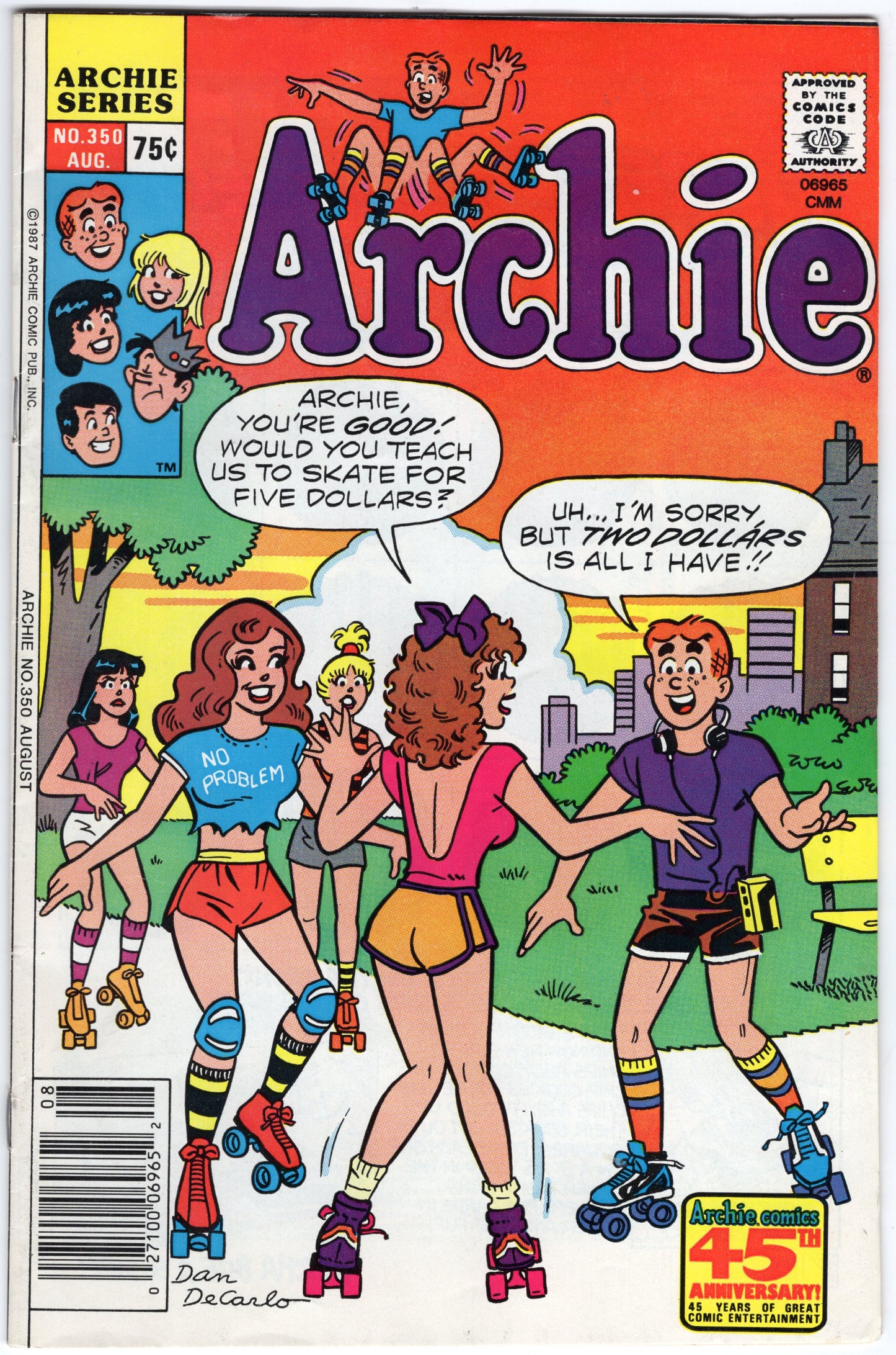 Archie - Issue #350 (Aug. 1987 - Archie Comics / Publications) FN